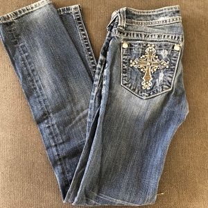 Miss Me Jeans cross pockets